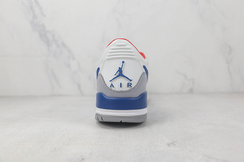 Jordan Legacy 312 Low White/French Blue/Wolf Grey/University Red 5