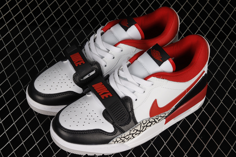 Air Jordan Legacy 312 Low Black Toe White/Black/Red 7