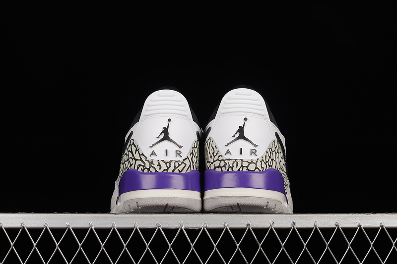 Jordan Legacy 312 Low Gs Lakers Summit White/Black/Varsity Purple 25