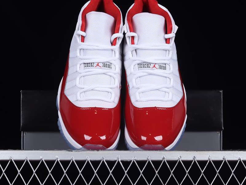 Air Jordan 11 Retro White/Varsity Red/Black 9