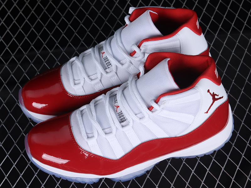 Air Jordan 11 Retro White/Varsity Red/Black 27