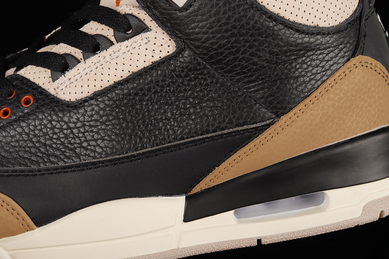 Air Jordan 3 Retro Desert Elephant Black/Rush Orange-Fossil Stone-Sail 15