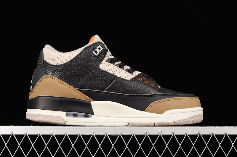 Air Jordan 3 Retro Desert Elephant Black/Rush Orange-Fossil Stone-Sail 19