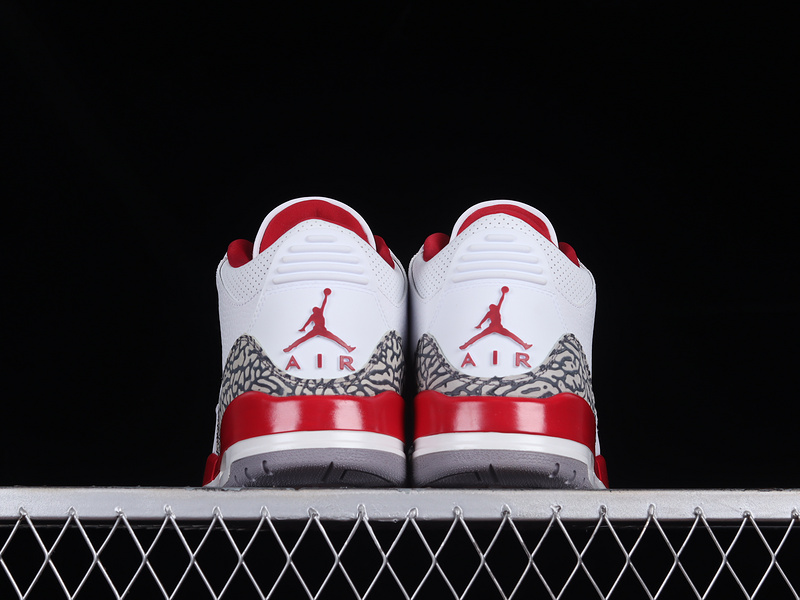 Air Jordan 3 Retro White/Light Curry/Cardinal Red/Cement Grey 3