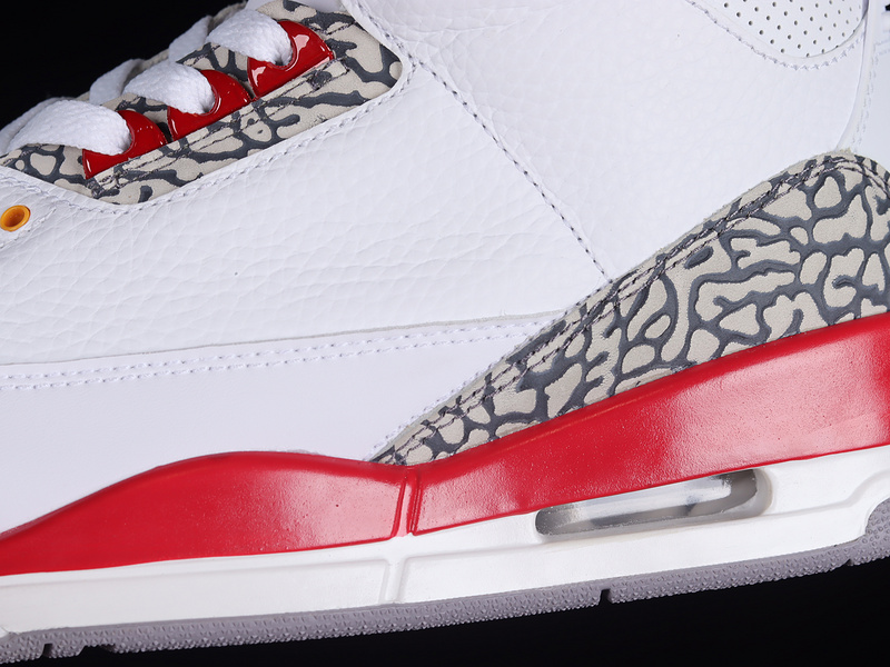 Air Jordan 3 Retro White/Light Curry/Cardinal Red/Cement Grey 9