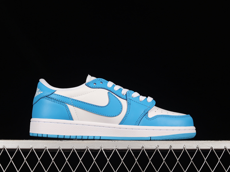 Air Jordan 1 Low Og White/Blue/Light Khaki 7