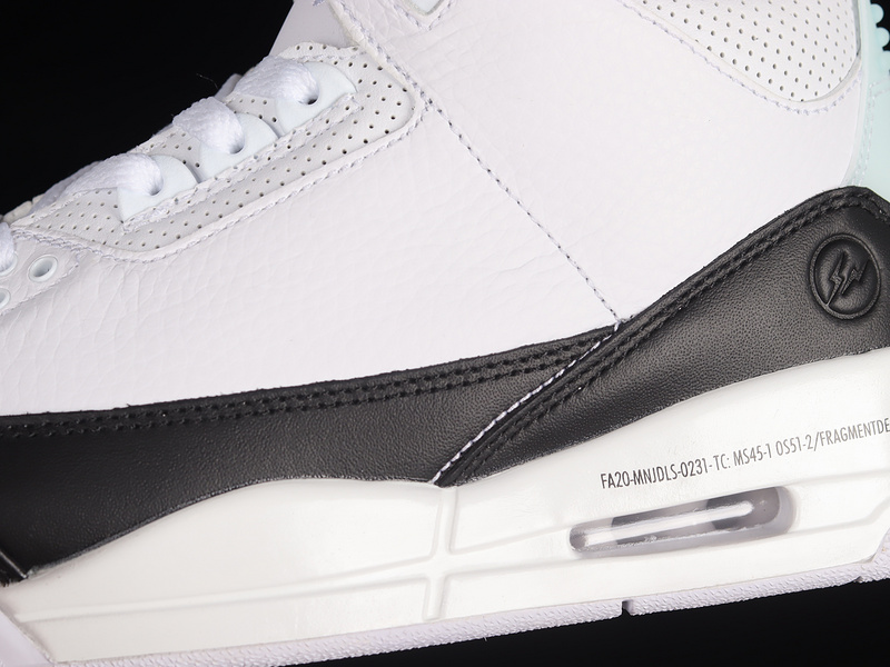 Fragment Design X Air Jordan 3 Retro Sp White/Black/White 27