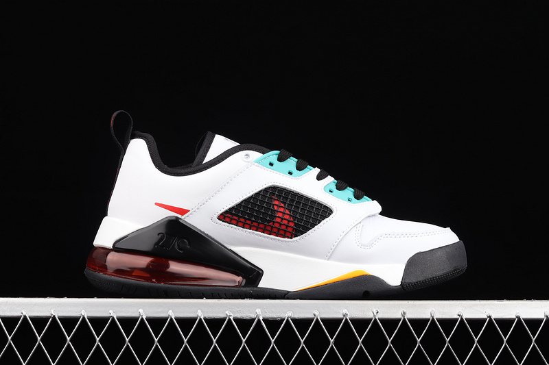 Jordan Mars 270 Low White/Laser Orange/Hyper Jade/Bright Crimson/Black 9