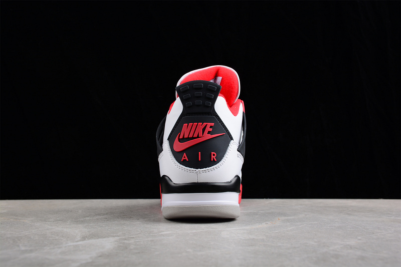 Air Jordan 4 Retro Og White/Black/Tech Grey/Fire Red 3