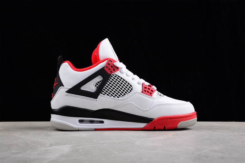 Air Jordan 4 Retro Og White/Black/Tech Grey/Fire Red 5