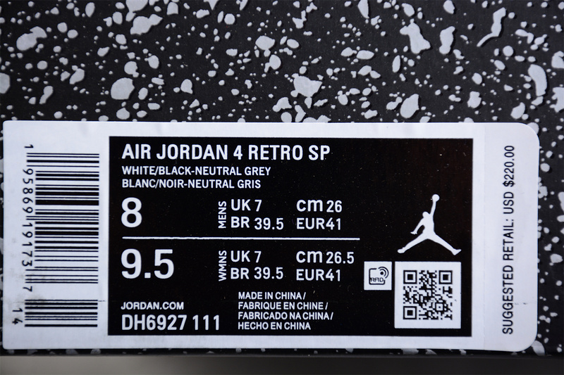 Air Jordan 4 Retro Military Black White/Black/Neutral Grey 29