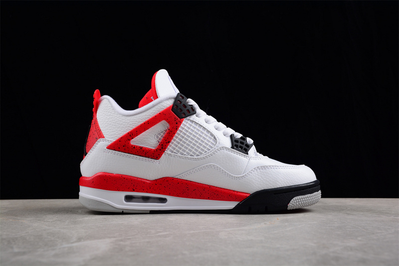 Air Jordan 4 Red Cement White/Fire Red-Black-Neutral Grey 25