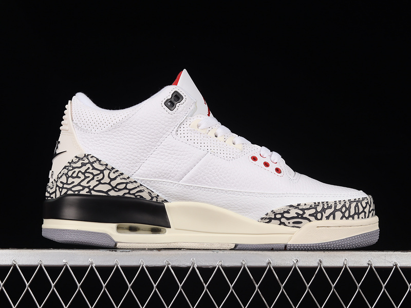 Air Jordan 3 Retro Cement Reimagined Summit White/Fire Red/Black/Cement Grey 31