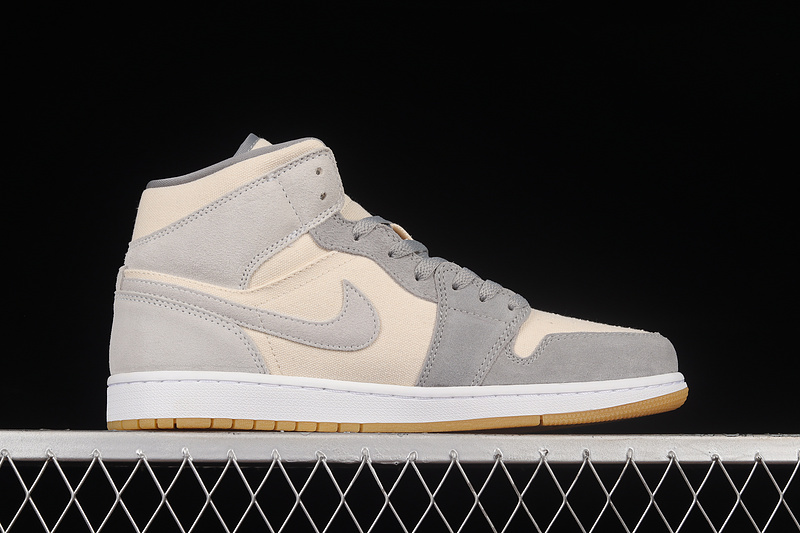 Air Jordan 1 Mid Se Coconut Milk/Coconut Milk/Particle Grey 11