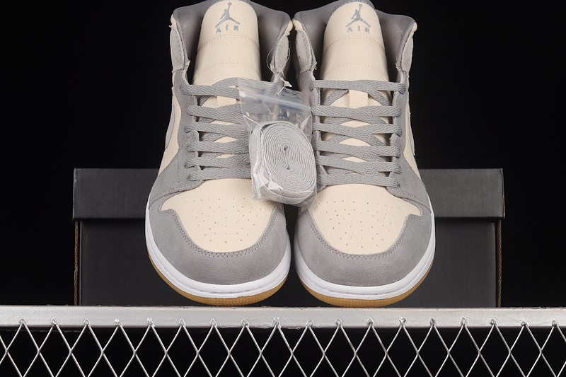 Air Jordan 1 Mid Se Coconut Milk/Coconut Milk/Particle Grey 19