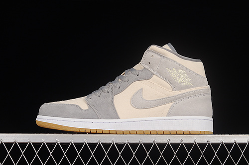 Air Jordan 1 Mid Se Coconut Milk/Coconut Milk/Particle Grey 25