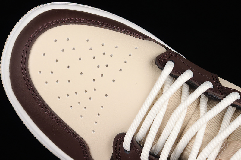 Air Jordan 1 Mid Se Cream/Dark Chocolate/Oatmeal 13