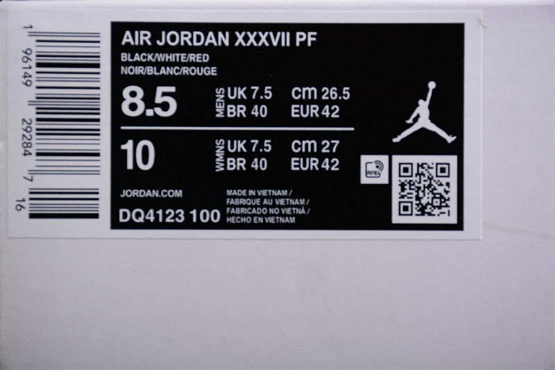 Jordan Air Jordan 37 Xxxvⅰⅰ White/Black/Red 27