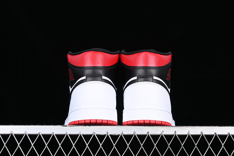 Air Jordan 1 Mid Se Craft White/Black/Red 3