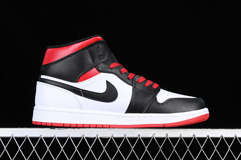 Air Jordan 1 Mid Se Craft White/Black/Red 13