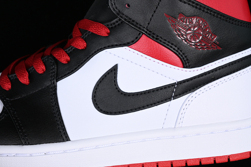 Air Jordan 1 Mid Se Craft White/Black/Red 17