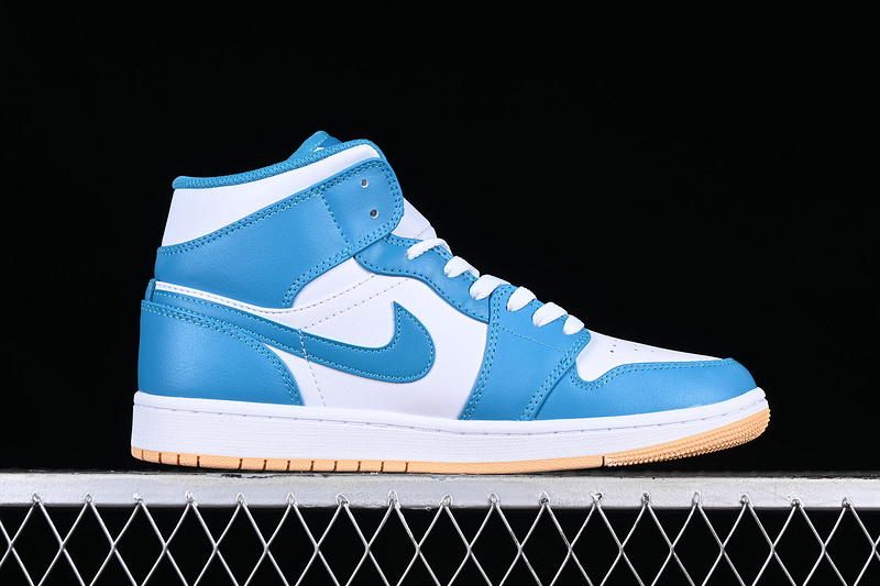 Air Jordan 1 Mid Aquatone/Celestial Gold/White 19