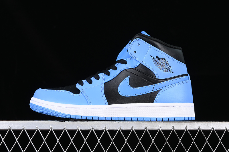 Air Jordan 1 Mid Black/Blue 5