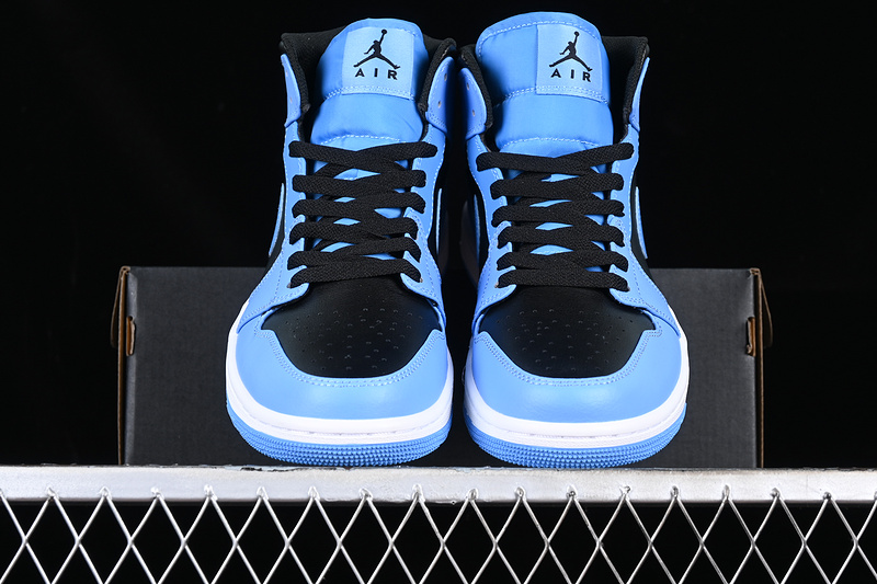 Air Jordan 1 Mid Black/Blue 19