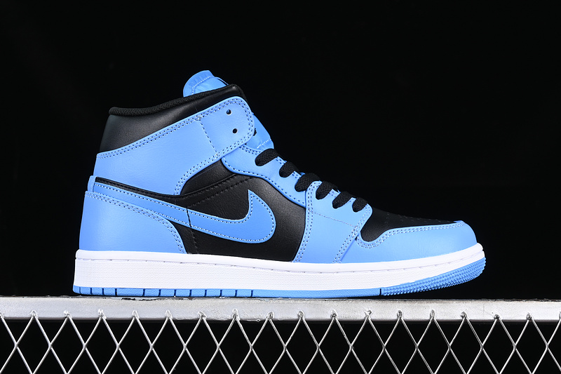 Air Jordan 1 Mid Black/Blue 25