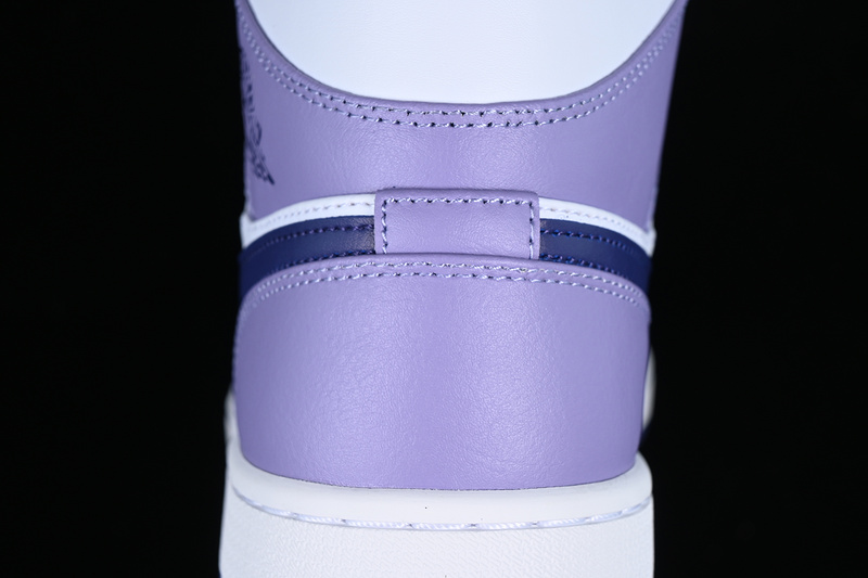 Air Jordan 1 Mid White/Purple 19