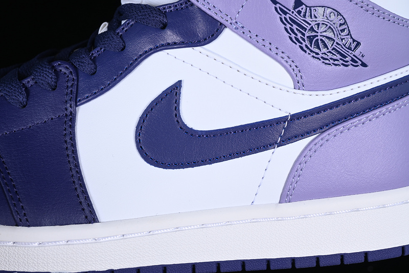 Air Jordan 1 Mid White/Purple 27