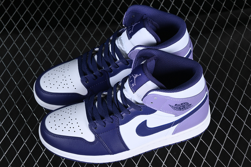 Air Jordan 1 Mid White/Purple 29