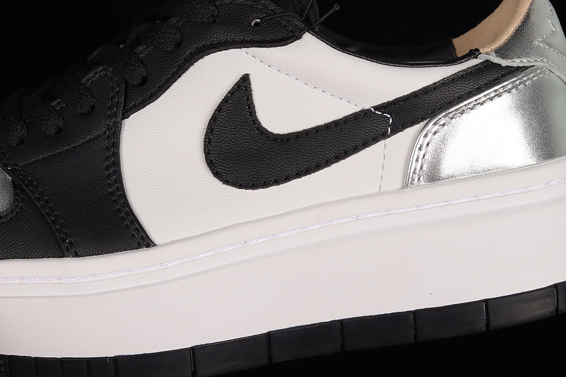 Air Jordan 1 Elevate Low Silver Toe White/Black-Silver 5