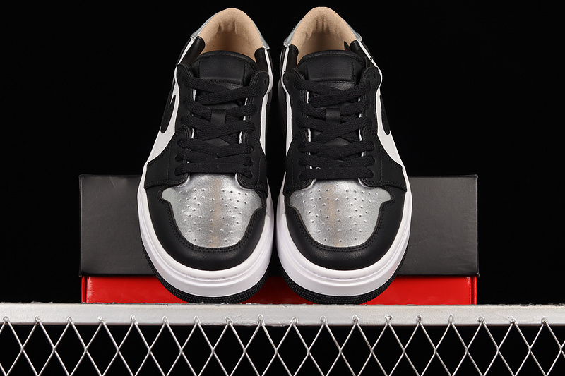 Air Jordan 1 Elevate Low Silver Toe White/Black-Silver 15