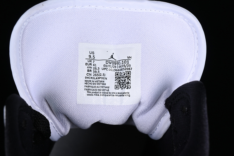 Air Jordan 1 Mid Panda White/Black 9