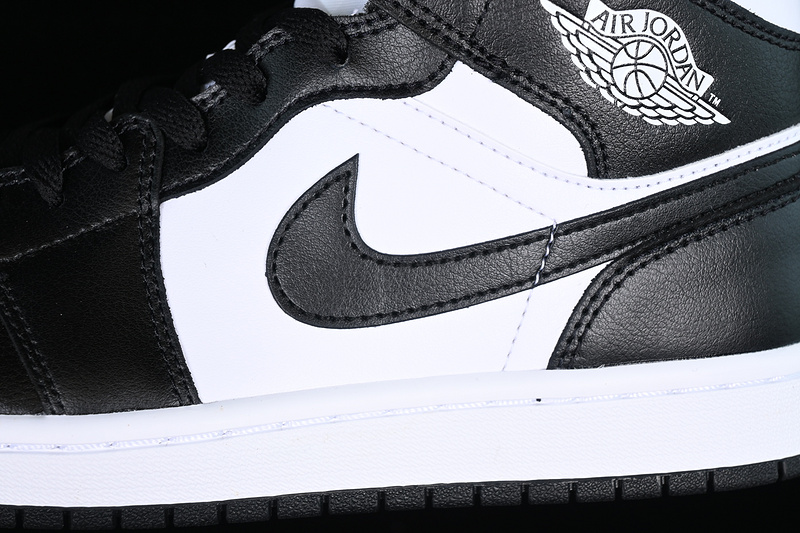 Air Jordan 1 Mid Panda White/Black 13