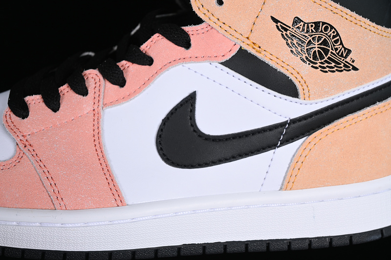 Air Jordan 1 Mid White/Pink/Black 11