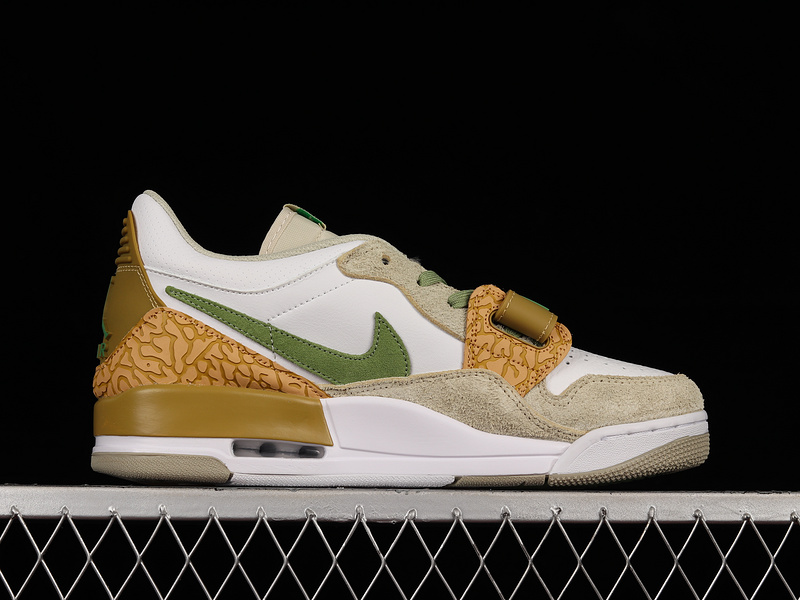 Jordan Legacy 312 Low Green/White/Brown 17