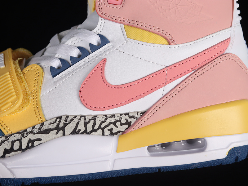 Air Jordan Legacy 312 Gs White/Coral Pink/White/French Blue/Brilliant Topaz 7