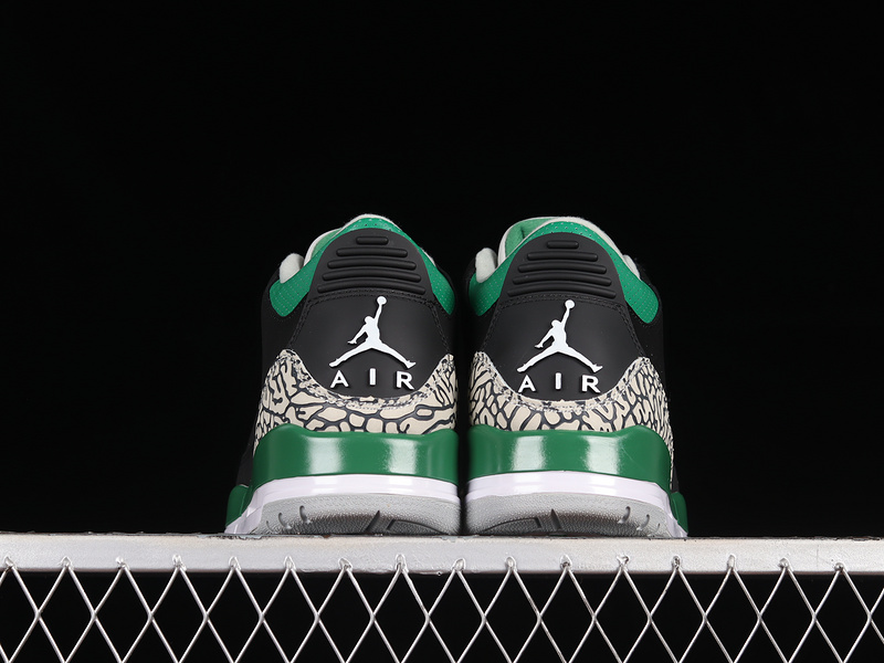 Air Jordan 3 Retro Black/Pine Green/Cement Grey/White 15