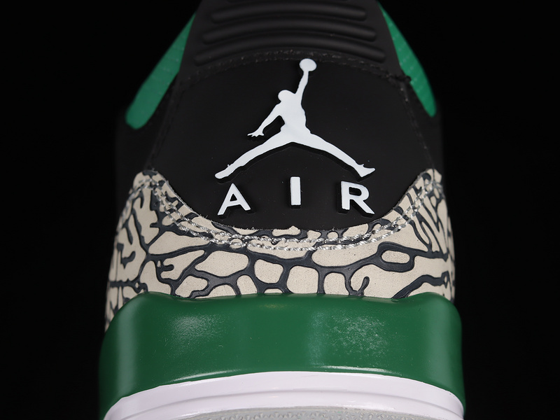 Air Jordan 3 Retro Black/Pine Green/Cement Grey/White 21