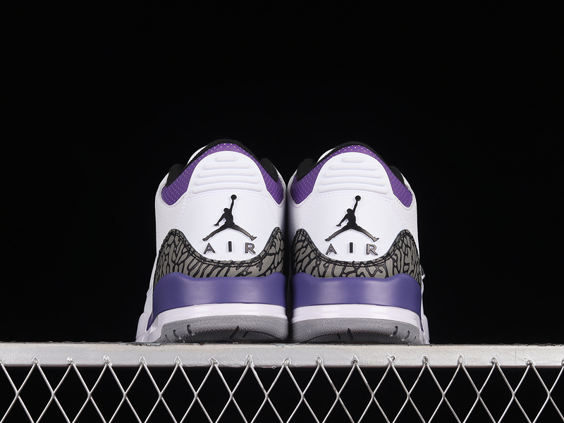 Air Jordan 3 Retro Dark Iris White/Black/Dark Iris/Cement Grey 11