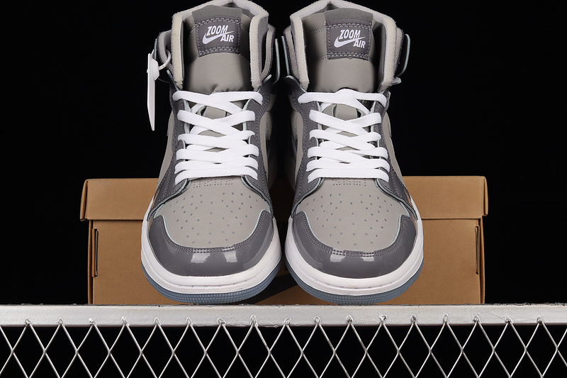 Air Jordan 1 Zoom Cmft Grey/Light Grey/White 7