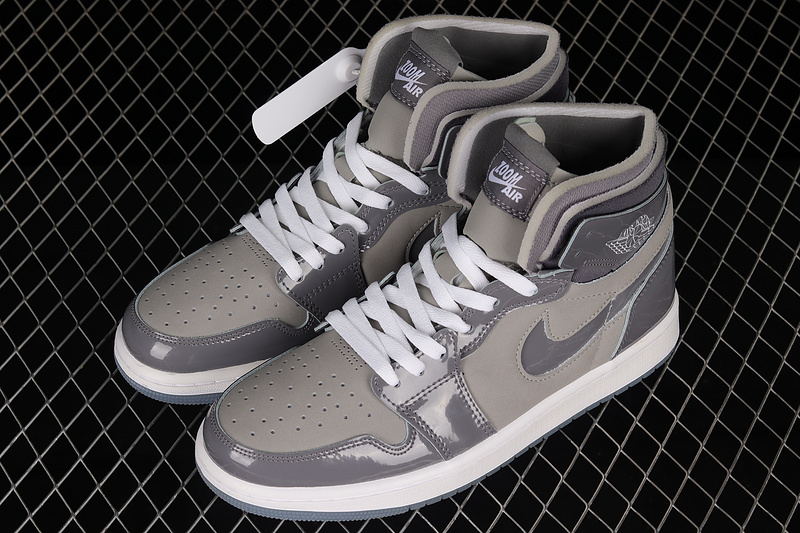 Air Jordan 1 Zoom Cmft Grey/Light Grey/White 25