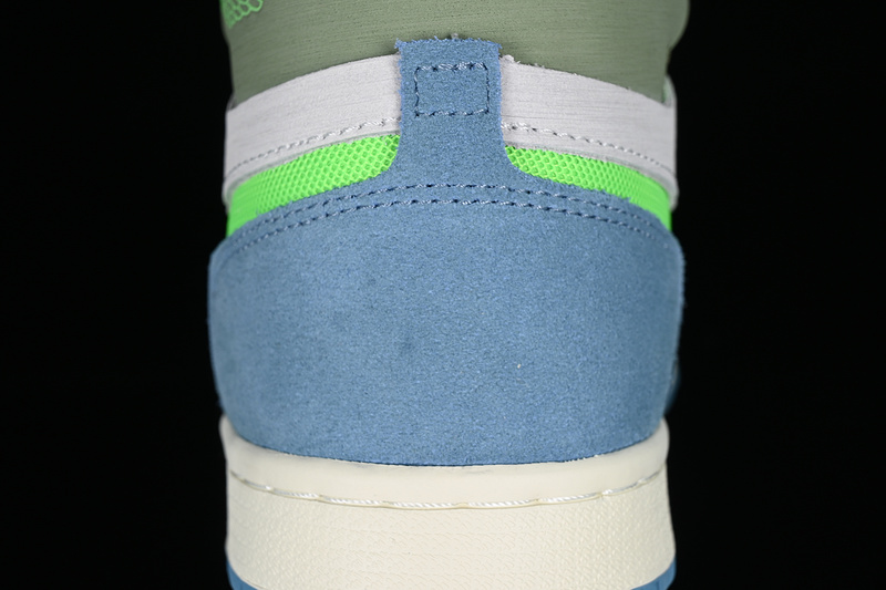 Air Jordan 1 Zoom Cmft Grey/Blue/Green 13