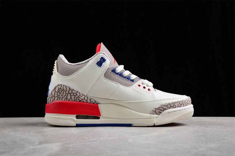 Air Jordan 3 Retro International Flight Sail/Sport Royal-Fire Red 7