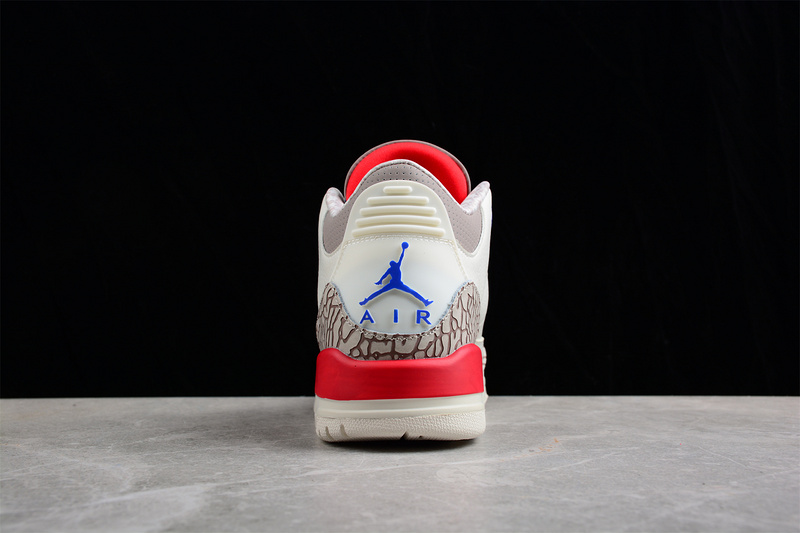 Air Jordan 3 Retro International Flight Sail/Sport Royal-Fire Red 21