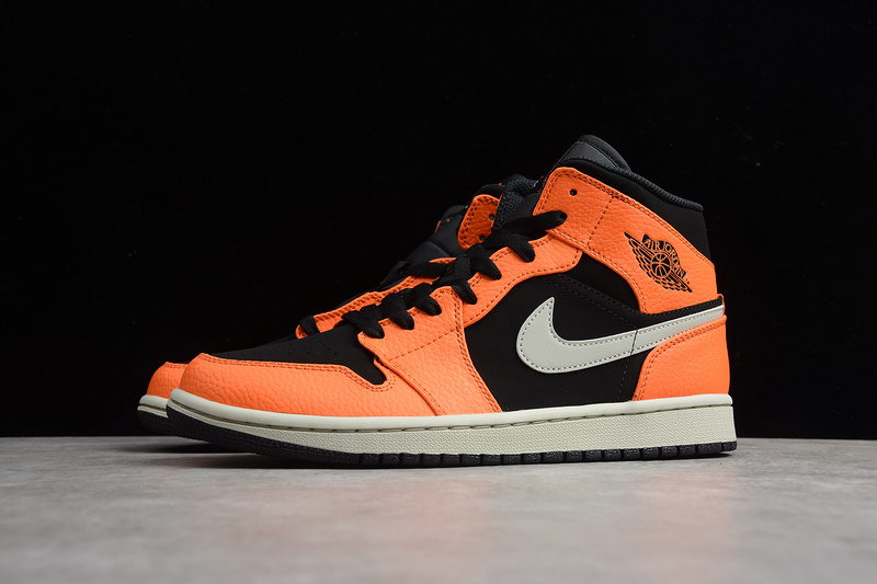 Air Jordan 1 Mid Black/Cone-Light Bone 29