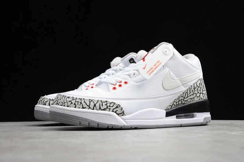 Air Jordan 3 Retro Jth Nrg White/Fire Red-Black 3