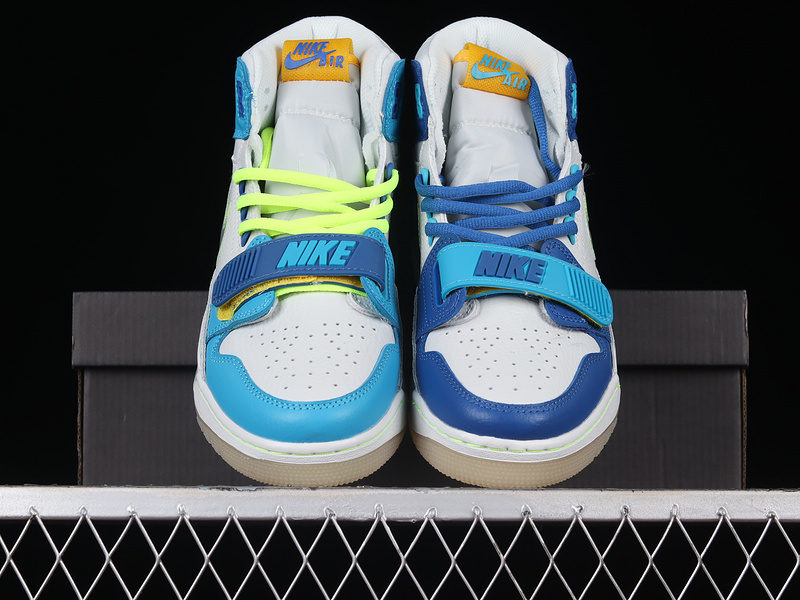 Jordan Legacy 312 Fly Blue Lagoon/Clear-Team Royal-Off White-Blue Gaze-Amarillo 23